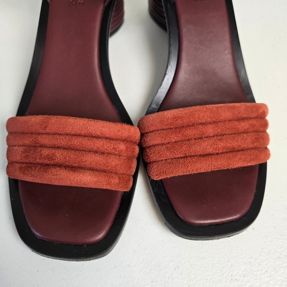 Mercedes Castillo Hiru Ankle Strap Block Heel Leather Sandals US 6.5/ EU 36.5 - Picture 3 of 10